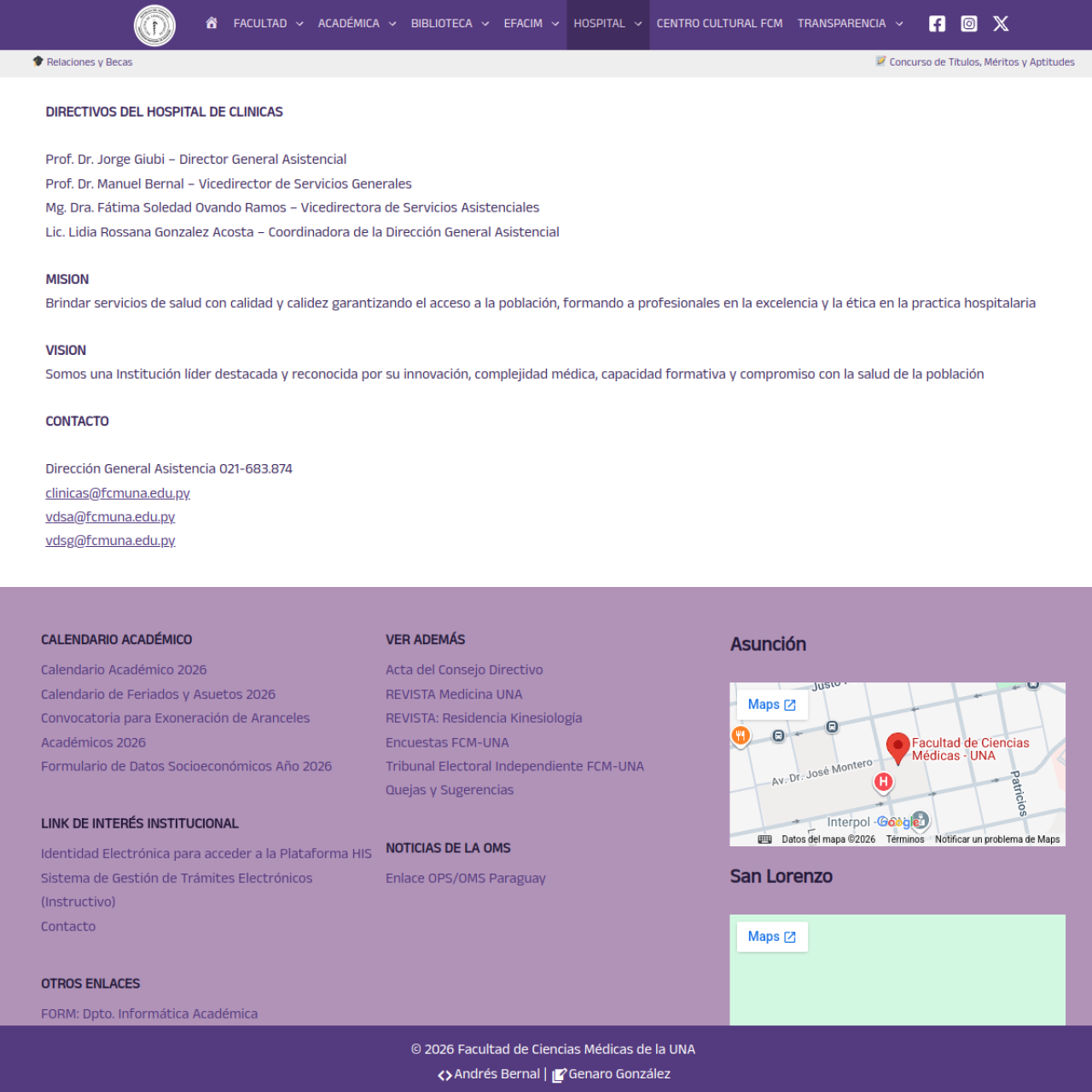 Hospital de Clínicas - Facultad de Ciencias Médicas de la UNA