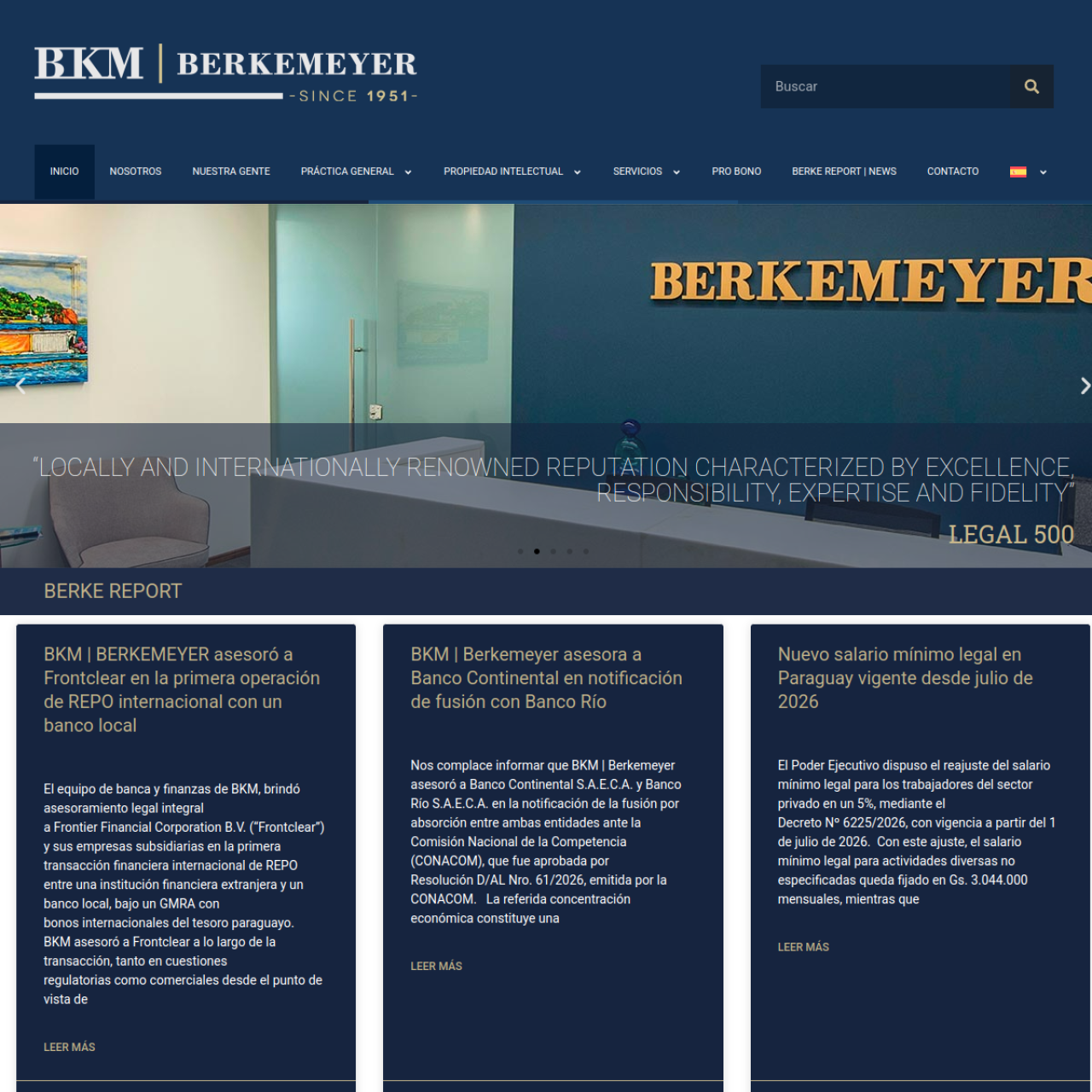 Berkemeyer: 73 años de excelencia legal al servicio de las empresas paraguayas