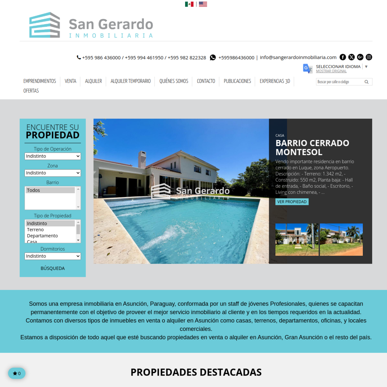 San Gerardo Inmobiliaria S.A
