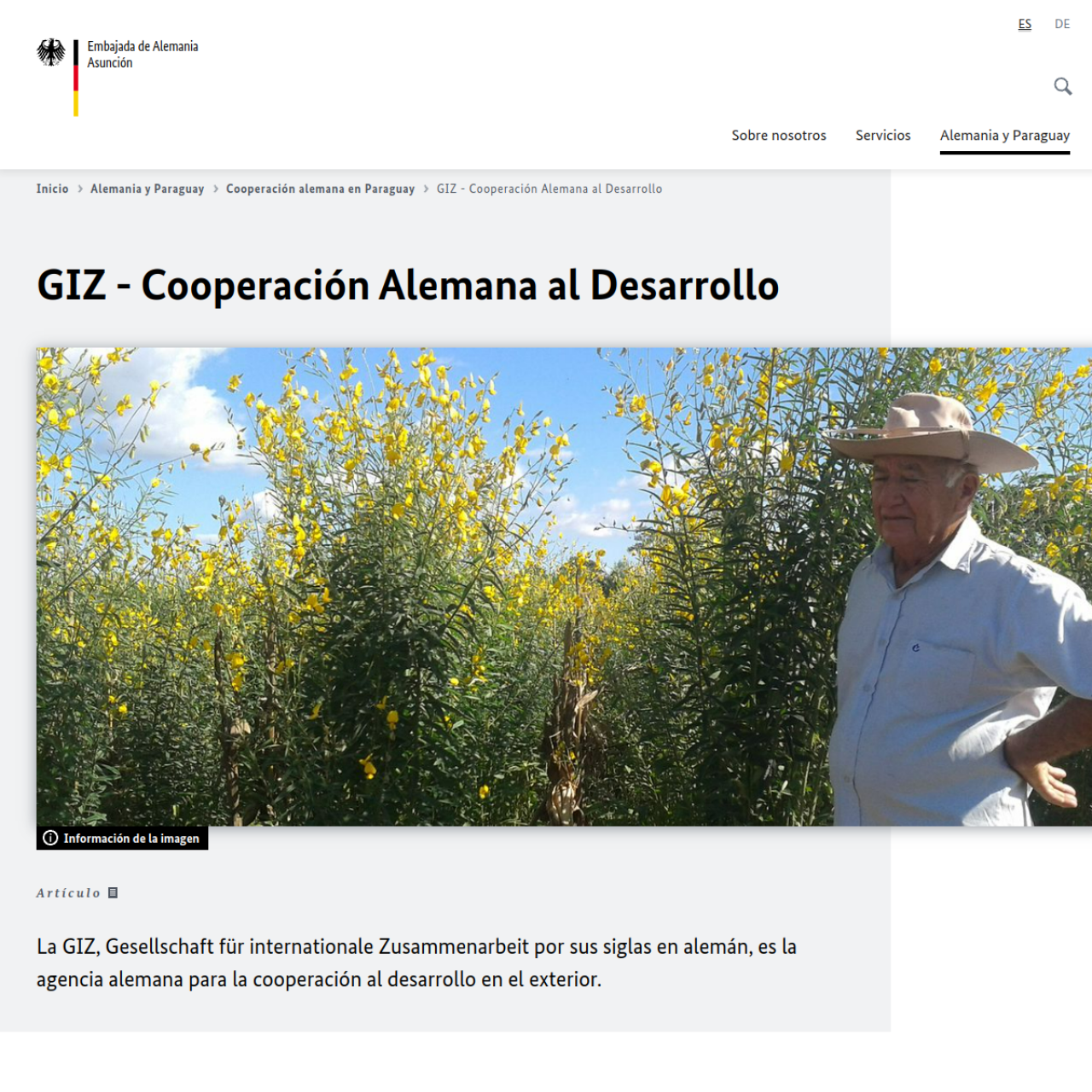 Cooperación Alemana al Desarrollo - GIZ